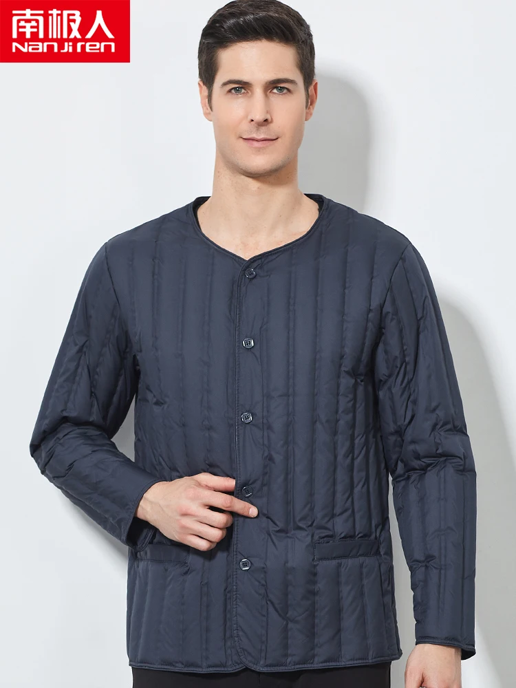 Men's Lightweight down Liner Winter Men's Inner down Underwear Middle-Aged and Old Father Clothes down Jacket