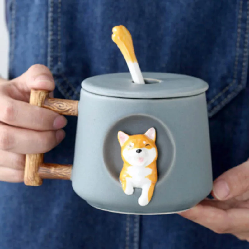 1 шт. новый 420 мл и милые носки с рисунками зверей из мультфильмов косплей Shiba Лисья