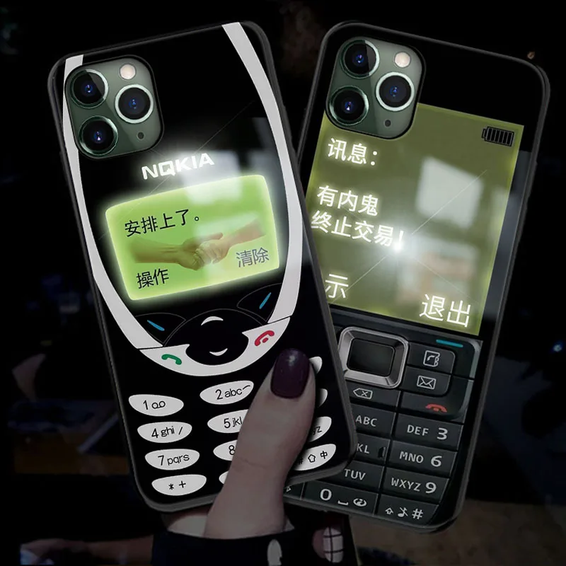 Умный светодиодный светящийся чехол для телефона iphone 7 8 s Чехол Mofi Nokia узор Apple plus