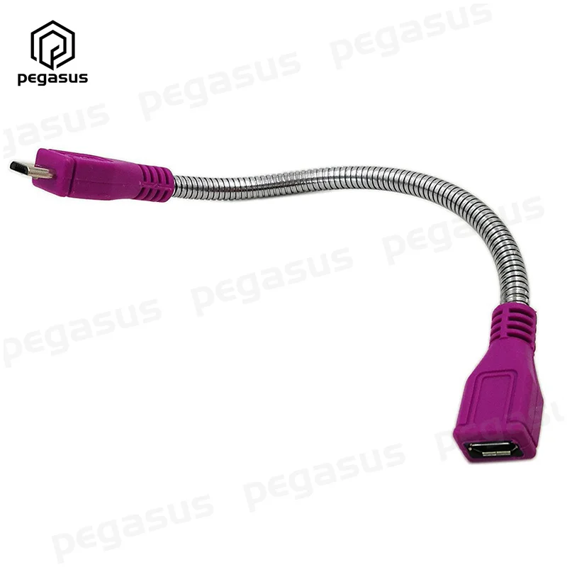 usb 2 0 micro male plug to micro female jack extension flexible metal stand cable 15cm free global shipping
