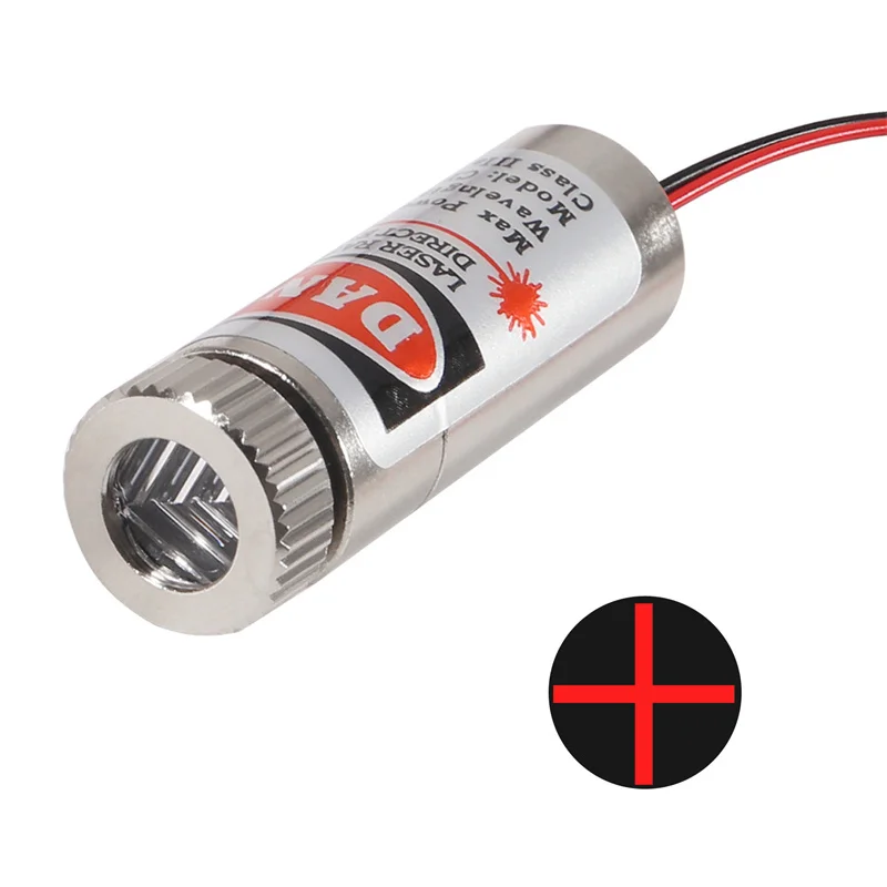 

650nm 5mW Red Point / Line / Cross Laser Module Head Glass Lens Focusable Focus Adjustable Laser Diode Head Industrial Class