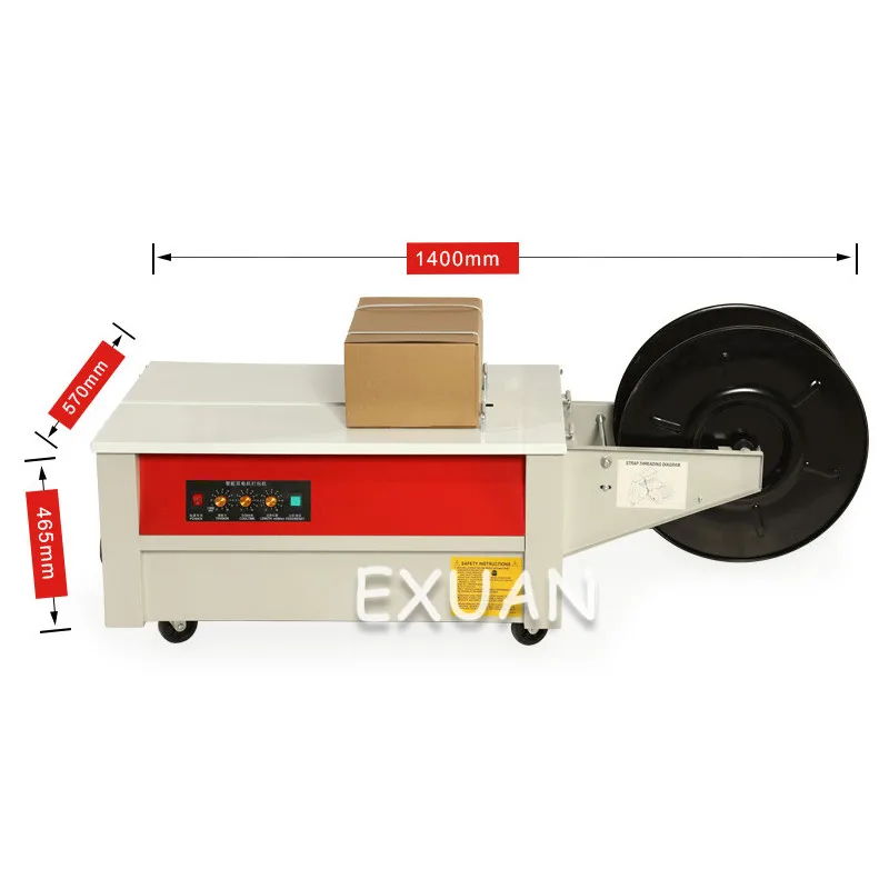 

Double motor packing semi-automatic packing machine low table packing machine low table packing machine carton packing machine