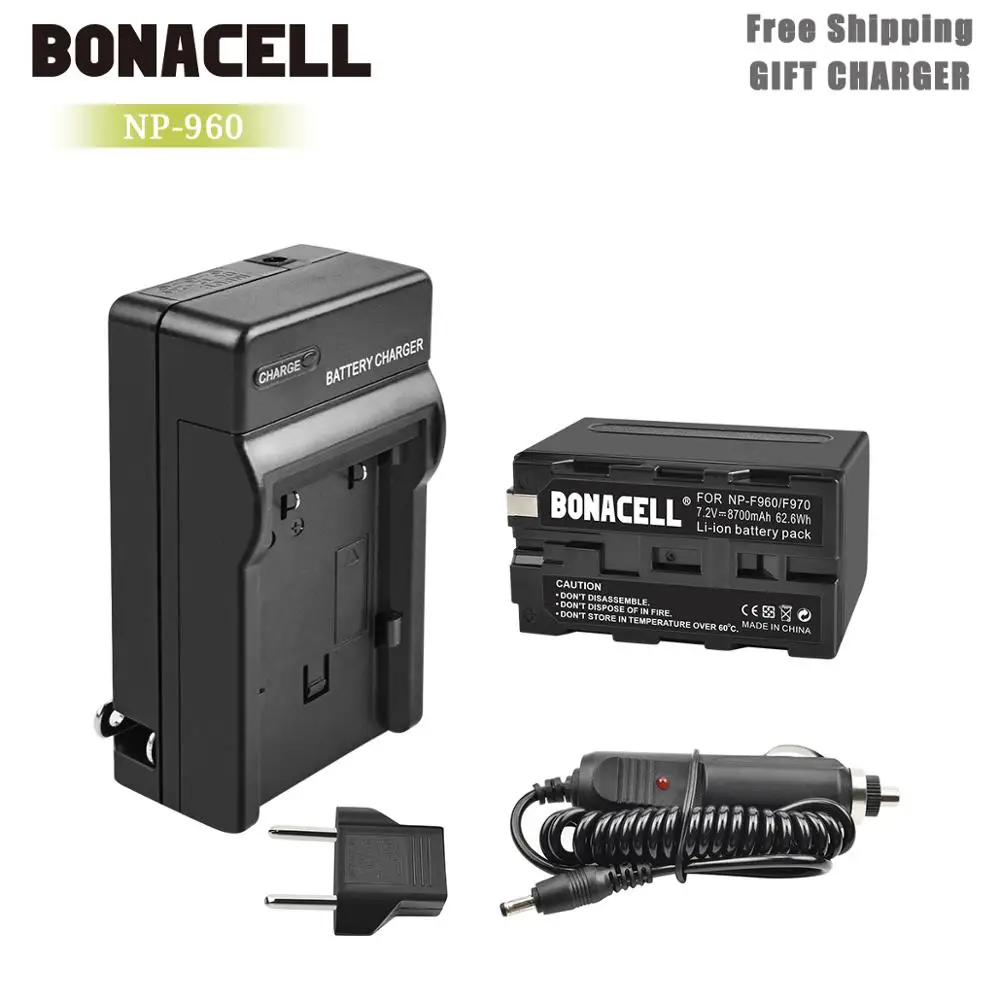 Батарейки и зарядное устройство Bonacell 7 2 в 8700 мАч для Sony|Перезаряжаемые батареи| |