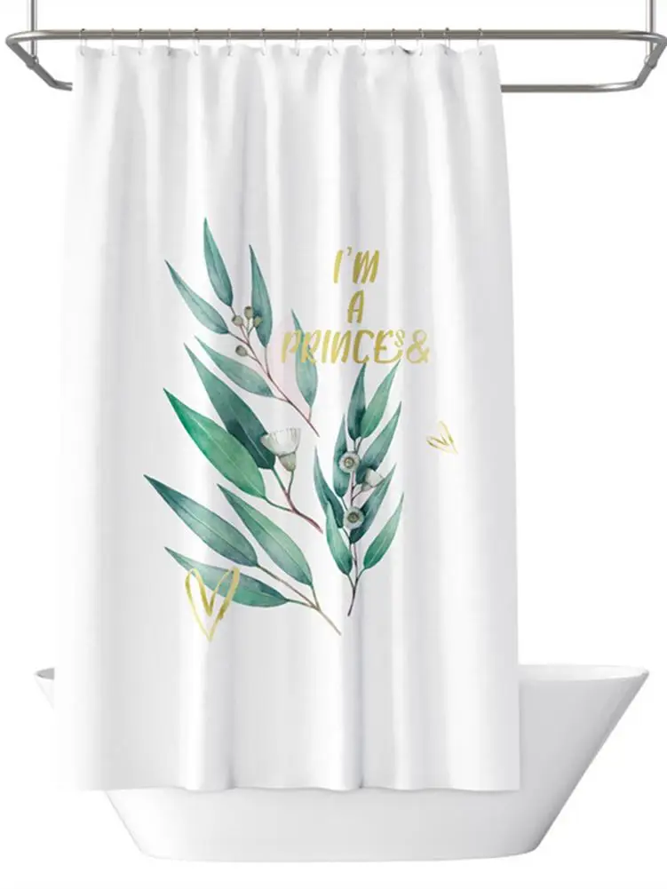 

Комплект душевой занавески 180x180 см, Северная Европа, водонепроницаемые плетеные занавески с 14 пластиковыми крючками, аксессуары для ванной ...