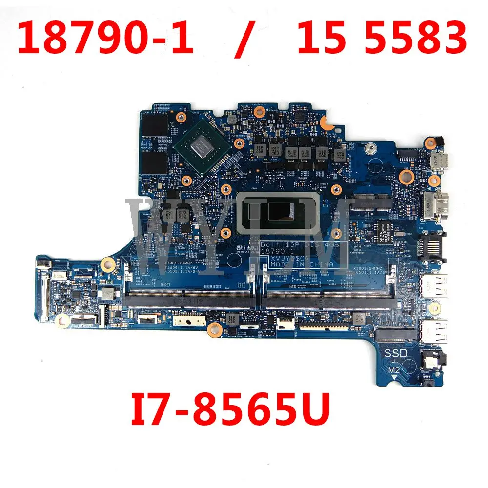 

For Dell OEM Inspiron 15 (5583) Motherboard I7-8565U PPXC9 0PPXC9 0PPXC9 18790-1 Mainboard tested OK