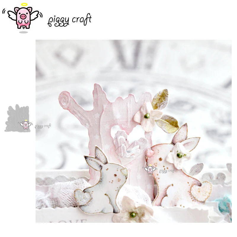 Металлические Вырубные штампы вырезанные формы сердце дерево пень скрапбукинг