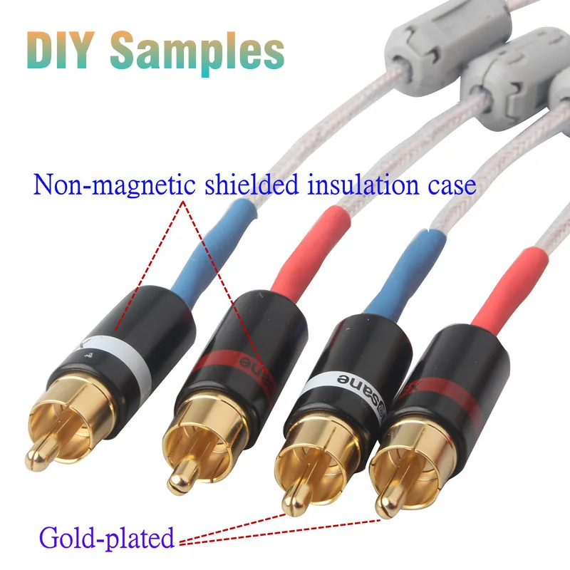 20 шт./50 шт./100 шт. сварочный позолоченный штекер Hi-Fi RCA AV аудио DIY аудиокабель 6 мм |