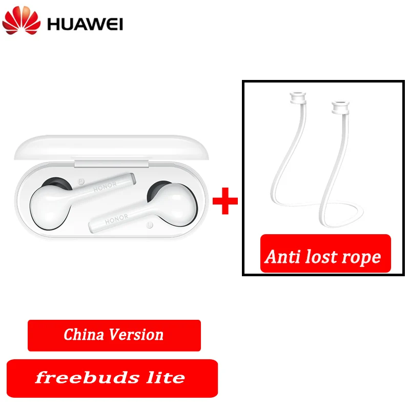 Беспроводные наушники huawei Freebuds lite, водонепроницаемые, с управлением нажатием, Беспроводная зарядка Bluetooth 4,2 - Цвет: china and rope