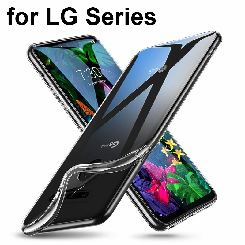 Прозрачный ТПУ гель-мягкий силиконовый чехол для LG K40S K30 K20 2019 V50 V40 V30 G7 G8 ThinQ G6