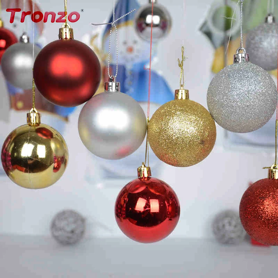 Tronzo Christmas Tree Decorations Balls 3 cm Plastic 24 Pcs/set Small Colored Pendants 2019 Navidad New Year Ornaments | Дом и сад