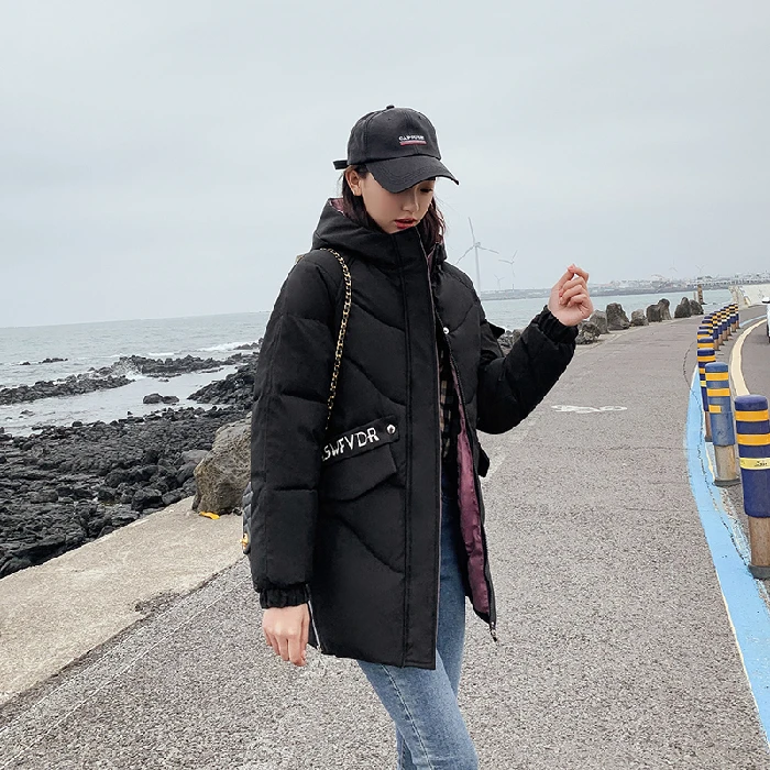 

2019 new autumn winter women fashion casual warm jacket female bisic coats Lady overcoat woman parka