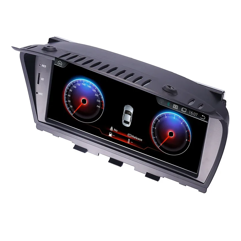 Автомобильный DVD плеер ID7 4 Гб + 64 ГБ сенсорный экран 8 дюйма Android 10 0 для BMW 5 Series E60 E61 - Фото №1