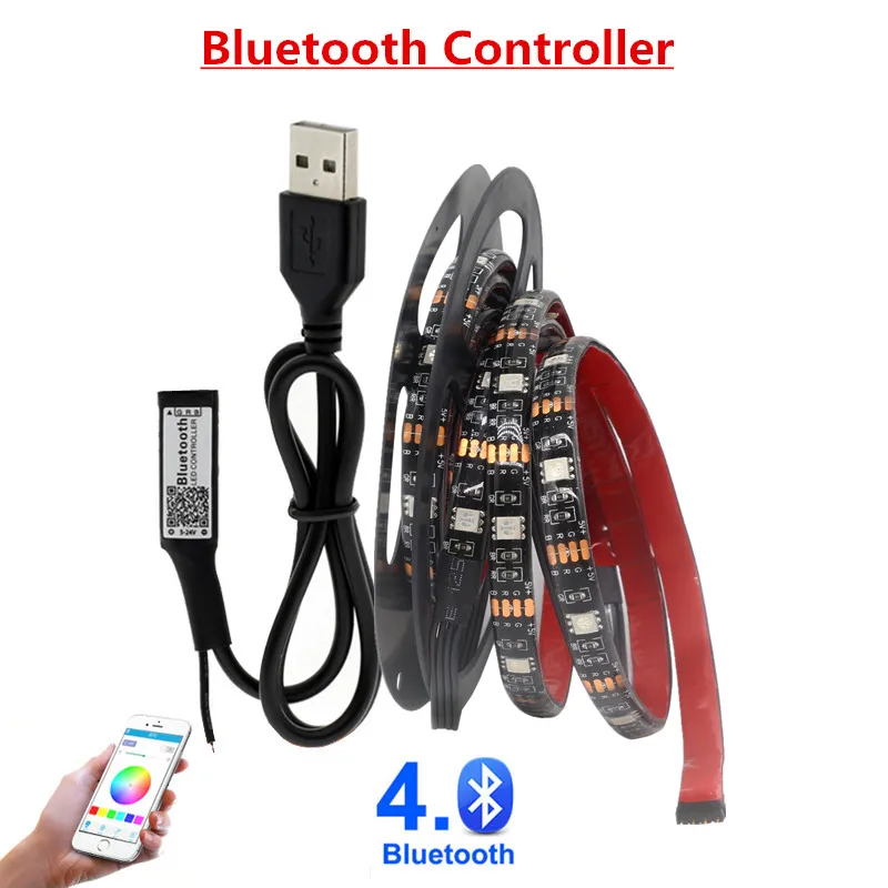 5 В USB Светодиодная лента 3 ключа 24key кабель питания гибкий светильник 50 см 1 м 2 SMD 5050