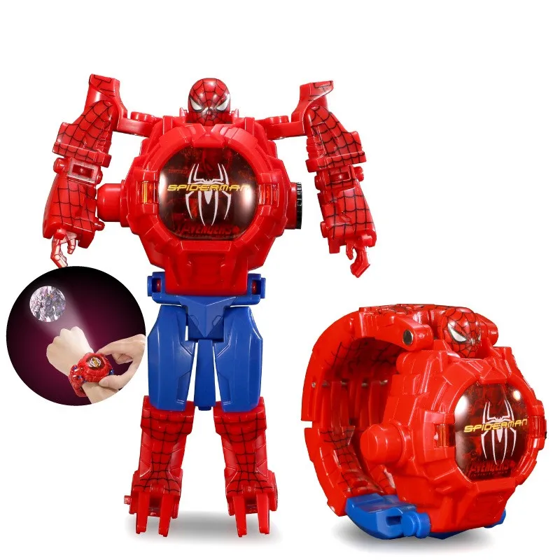 Часы Детские Disney Frozen экшн-фигурки Аниме фигурки супергероев Человек-паук