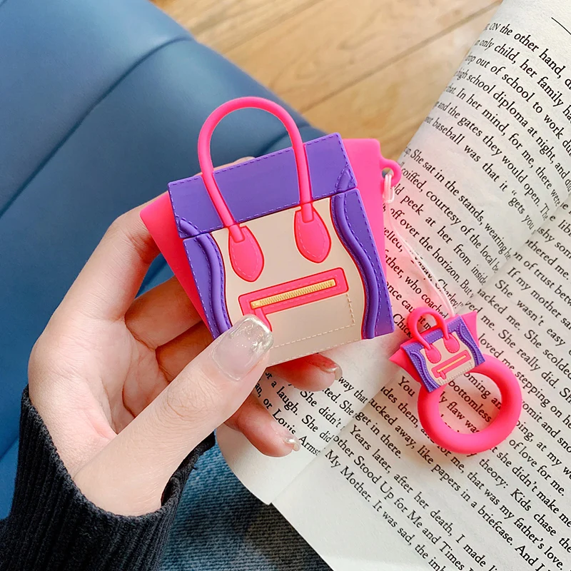 Для Airpods 2 Чехол силиконовый чехол со смайликом Роскошный для Apple милые наушники