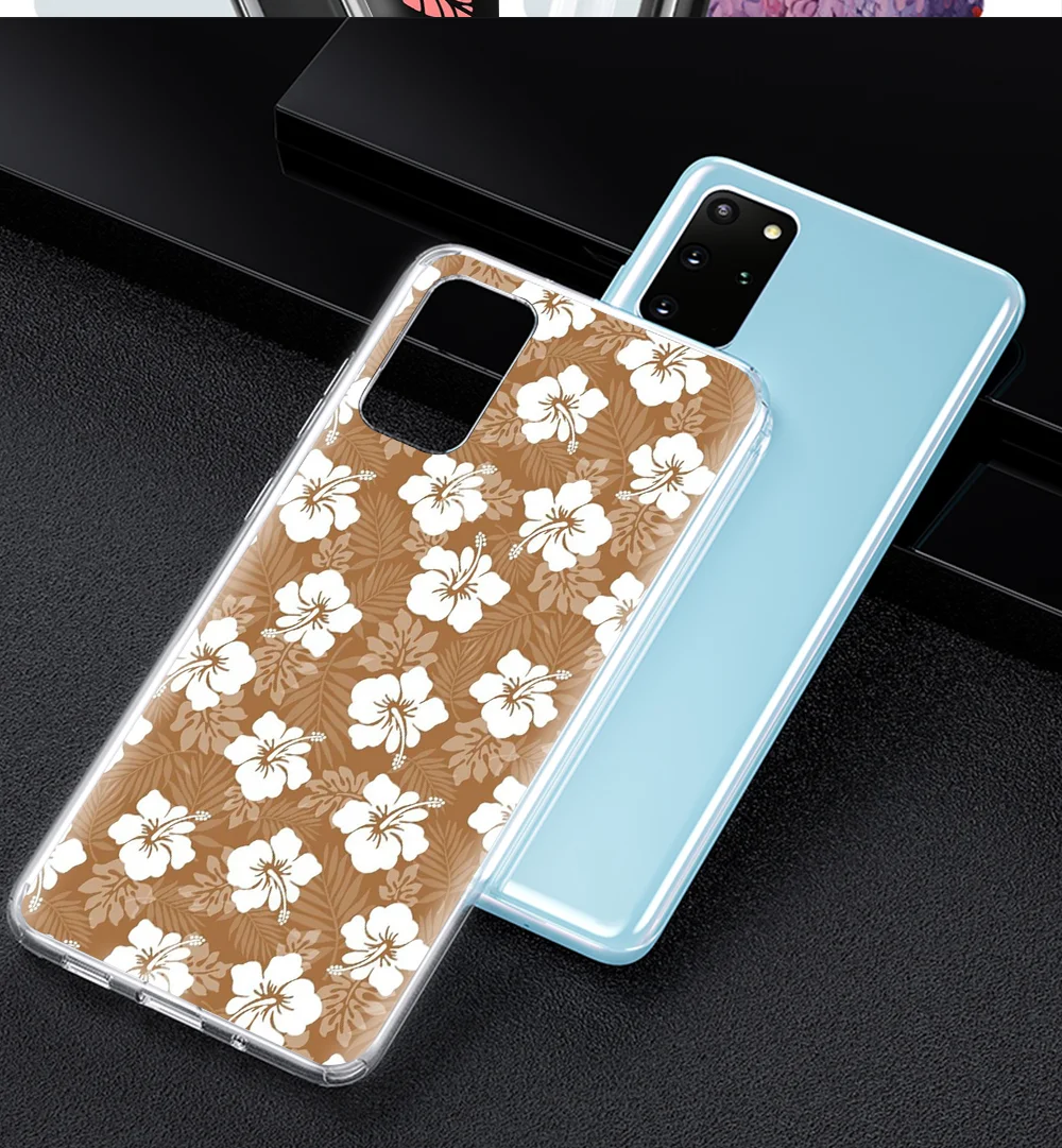 

Cute Floral Phone Case For Samsung A51 A50 A71 A70 A20 A40 A20E S20 S10 S9 S8 S7 Note 10 9 8 Edge Ultra Puls Soft Cover Funda