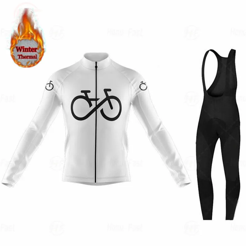 Зимняя одежда для велоспорта Go Pro 2021 Мужская трикотажная с длинным рукавом