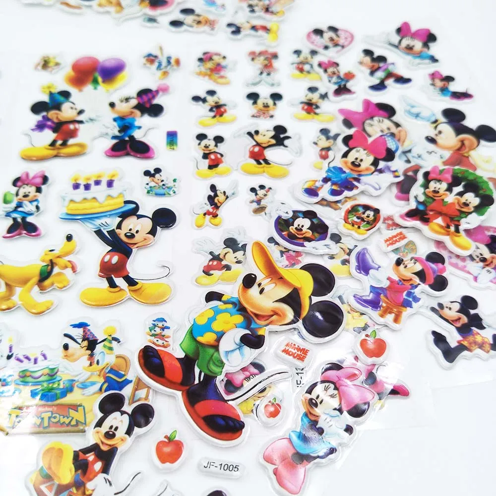 Микки Маус 6 шт. мультяшная наклейка детский подарок на день рождения игрушка