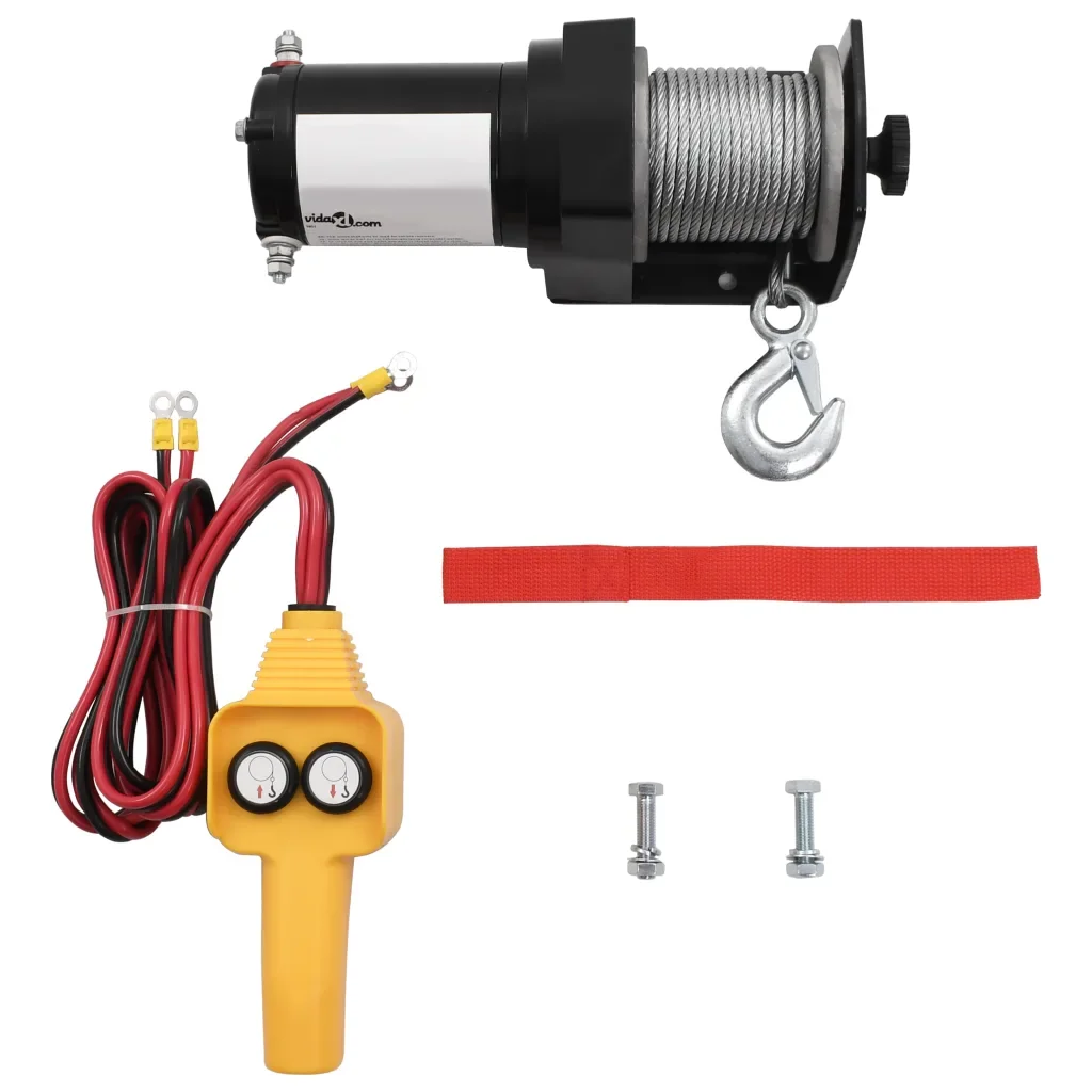 

Hand Tools Powerful Robust Electric Winch Sling for Car Boat Lifting 12V Winch Pulley 5909 KG Trailer