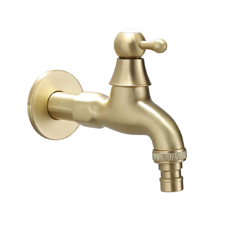 Стиральная машина Смесители для ванной комнаты настенный кран матовый золотой