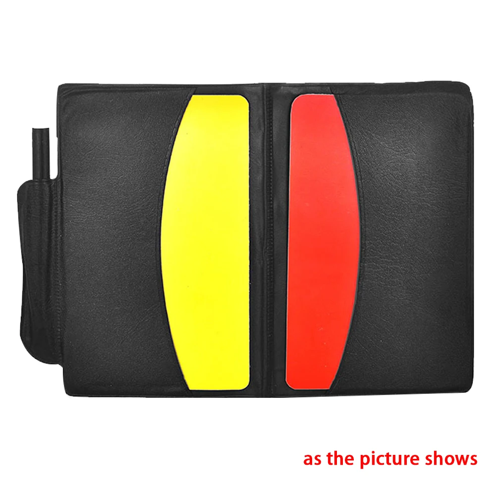 

With Case+Pencil For Soccer Games Convenient Portable Sport Match Red/yellow Cards Training Accessories Soccer Referee