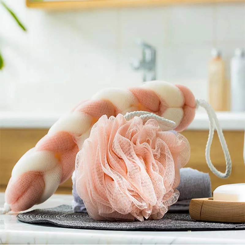 Сетчатый массажер для тела мягкая губка очистки спины банная банное полотенце