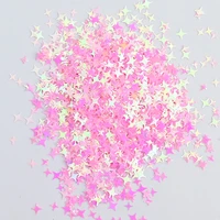 500g in 1 bag nail art glitter sequins four pointed star wholesale shiny holographic bulk paillette symphony golden flakes te21