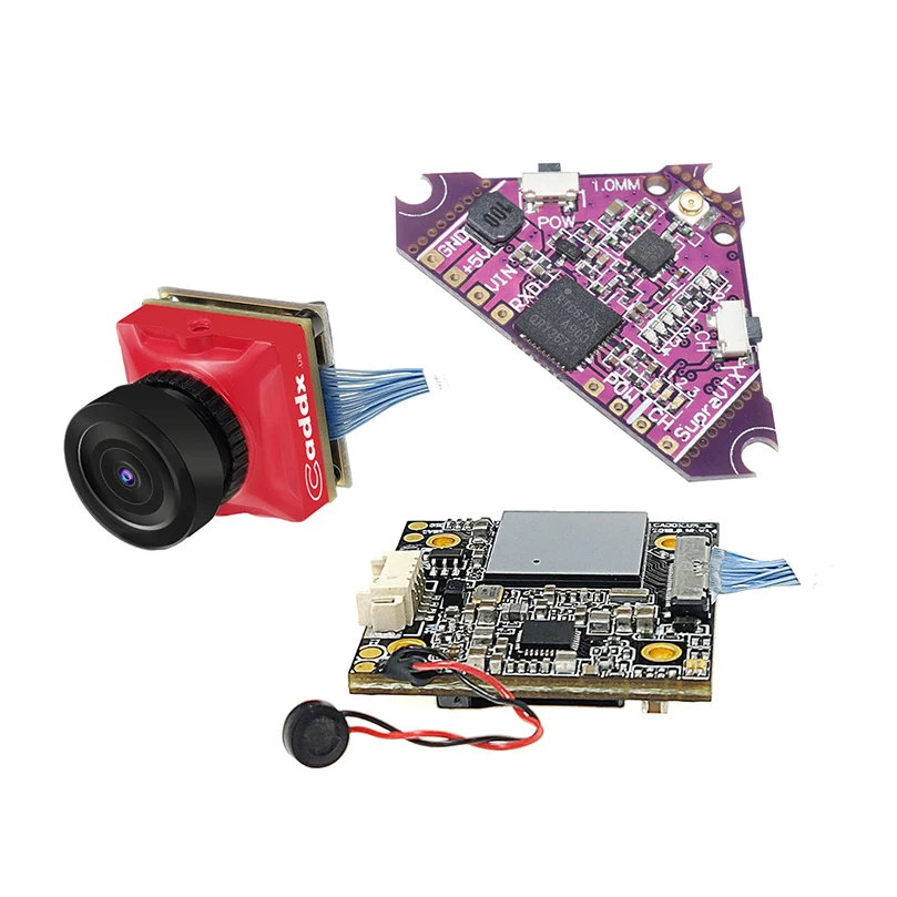 

Caddx Turtle V2 800TVL 1080p 60fps Switchable HD Camera w/ DVR+Supra-VTX 5.8G 40CH 25mW FPV Transmitter for DIY FPV Racing Drone