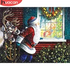 HUACAN Алмазная мозаика Дед мороз Алмазная картина рождество Алмазная мозаика вышивка крестом зима домашний декор