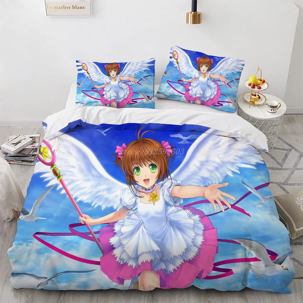 

3D Anime Cardcaptor Sakura Print Bedding Set Duvet Covers Pillowcases NEW Comforter Bedding Sets Bedclothes Bed Linen 01