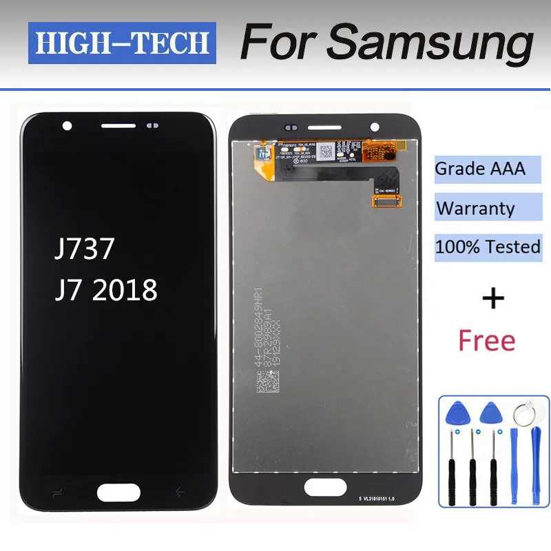 Оригинальный ЖК дисплей Super Amoled для Samsung J7 2018 J737 LCD J737A J737P J737V J737T tft сенсорный экран