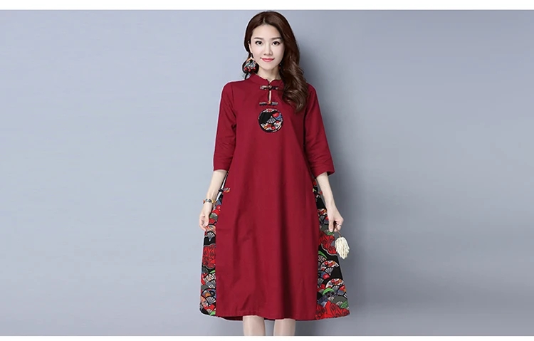 Cheongsam платье с длинными рукавами для девочек тонкий Традиционный китайский костюм для женщин Элегантный длинный qipao платье длинный cheongsam