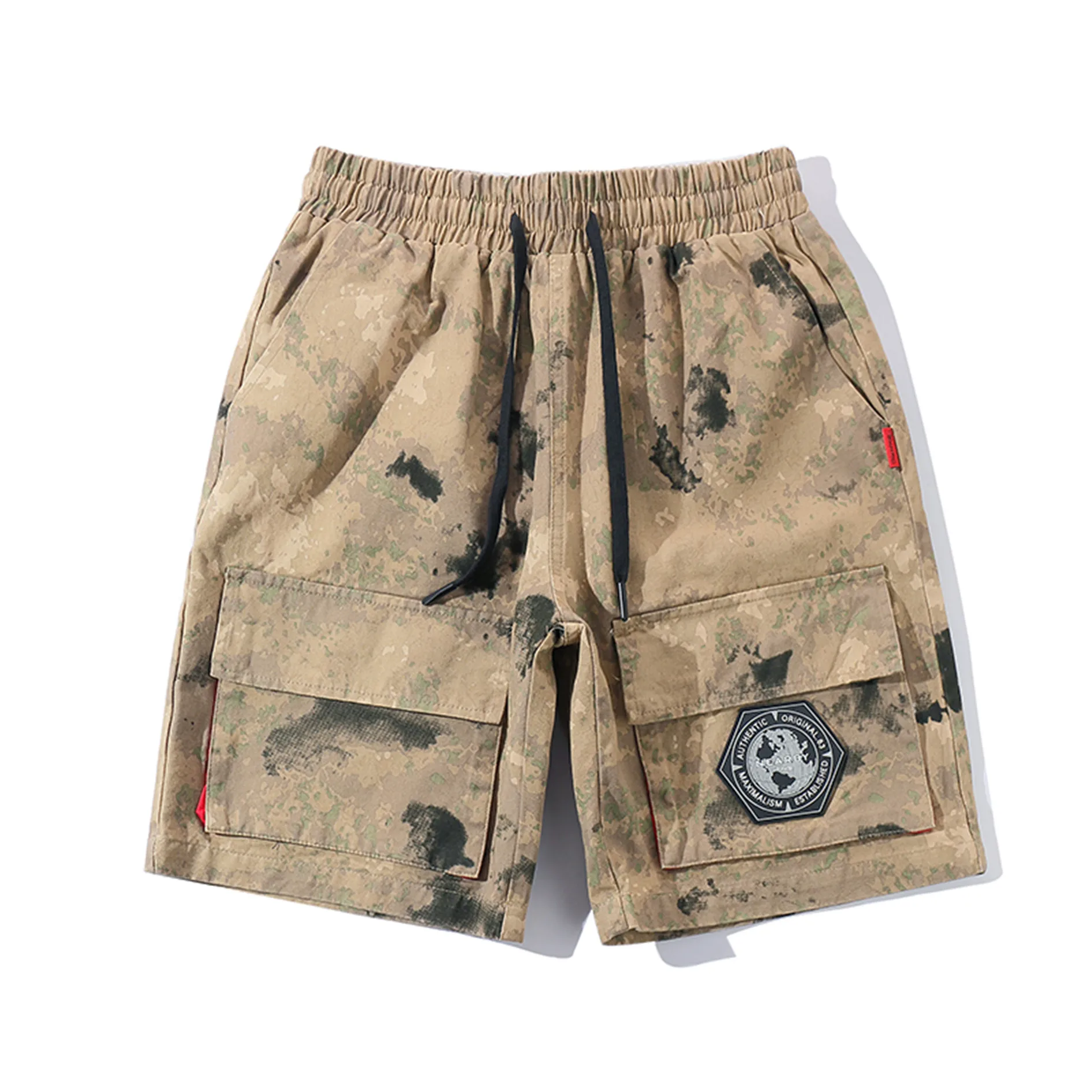 

Шорты-карго мужские камуфляжные, повседневные, с карманами, винтажные, спортивные, уличная одежда, XX60MS