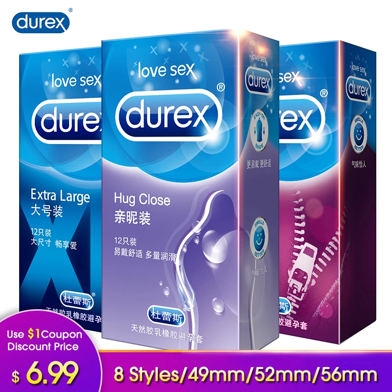 Ультратонкие презервативы Durex из натурального латекса размер XXL|Презервативы| |