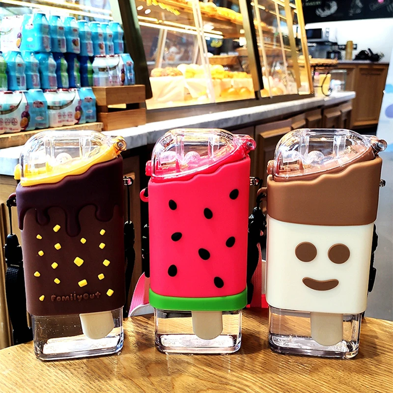 Симпатичные Мультяшные бутылки для воды с пончиком без БФА креативный детский