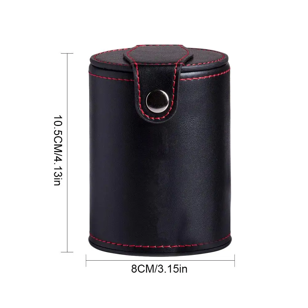 Искусственная кожа с отделением для хранения большинства игр в кости красная