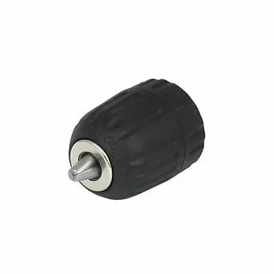 

1pc 3/8-24 UNF Mount 0.8-10mm Capacity Keyless Drill Chuck Black