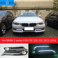 1 set led drl daytime running lights fog driving lamps covers for bmw 3 series f30 f35 320 325 2013 2014