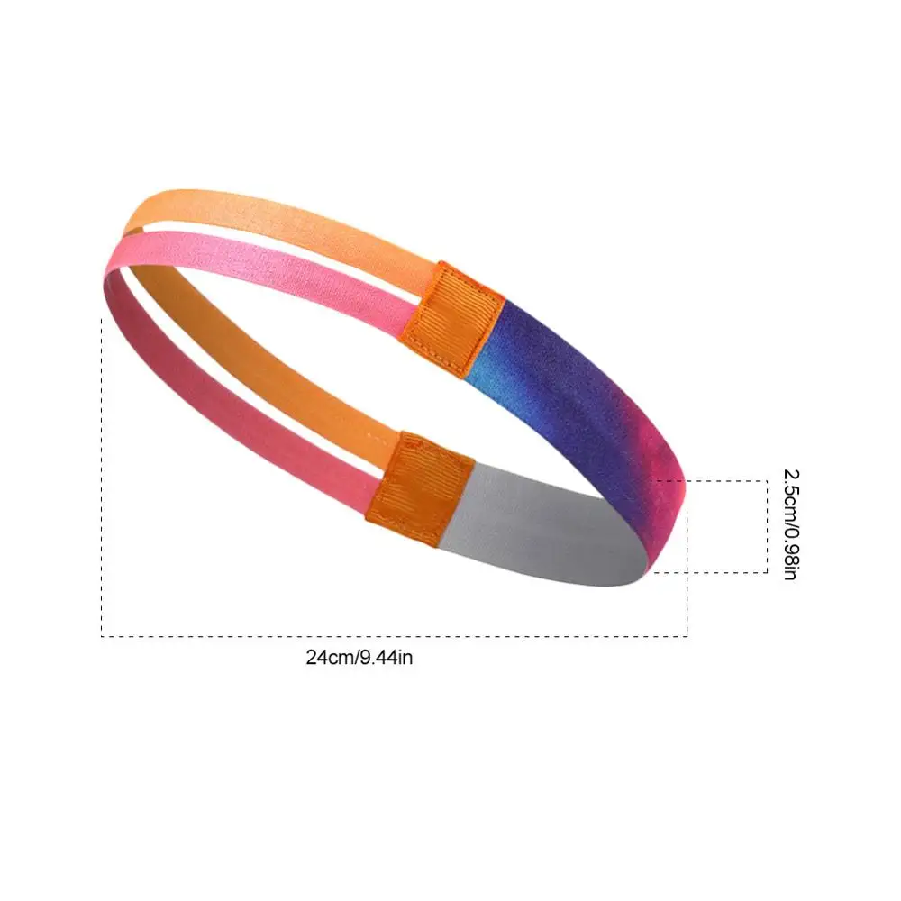 

Sports Headband Fitness Yoga Headband Non-slip Sweat-absorbent Elastic Outdoor Exercise Running Band Various Printing Patterns