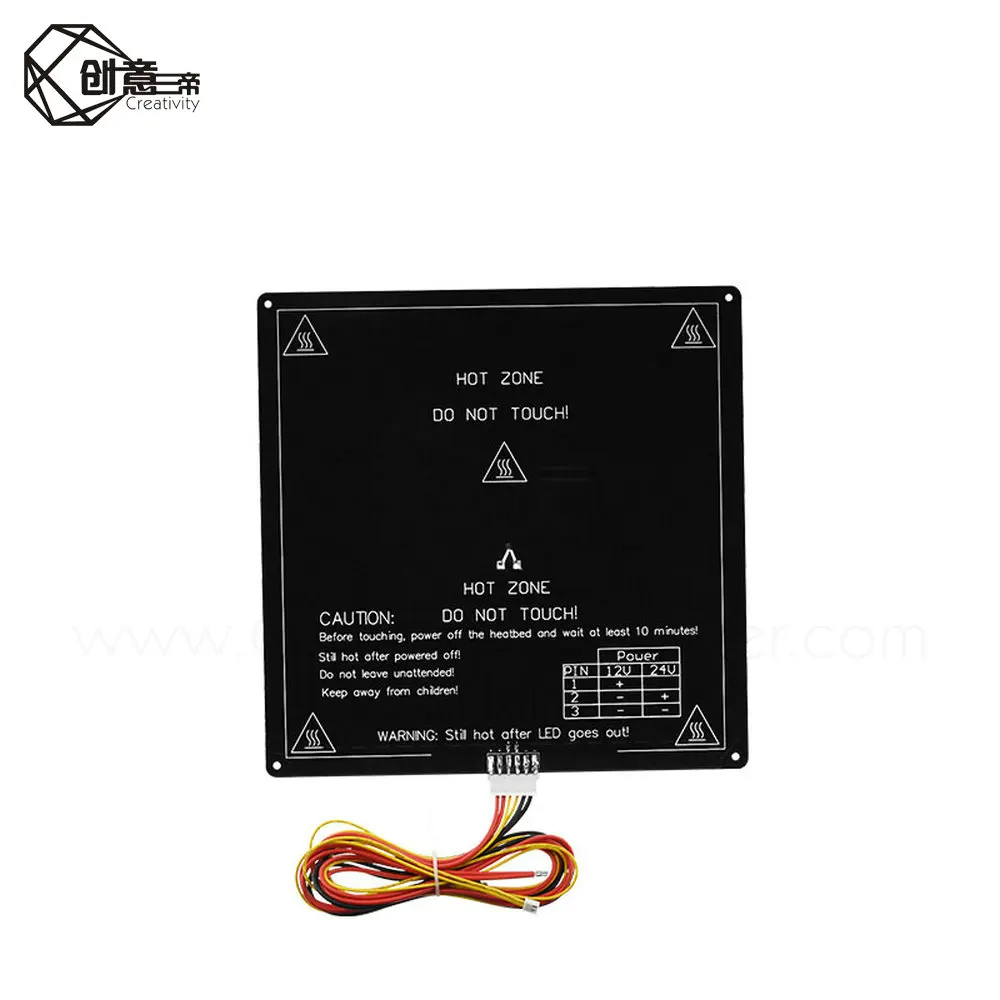 Алюминиевая грелка MK3 12 В/24 В деталь для Reprap Mendel hot HotBed 3D Heatbed фотоэлектрической