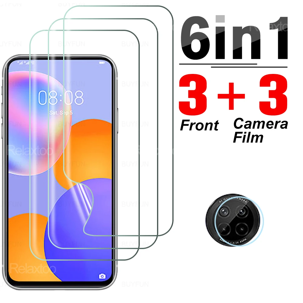 

6in1 Hydrogel Lens Film For Huawei y9a y9 y9s y8p y7 y7a y7p y6 y6p y6s y5 y5p lite pro prime 2018 2019 2020 hd Screen Protector