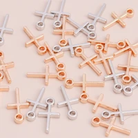 40pcs 18x10mm gold color cross charms pendants for necklace bracelet keychain diy jewelry making accessories