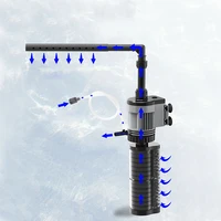 gray 61014w aquarium filter pump for small middle fish tank aquarium rainy pipe water outlet tube parts air oxygen hose pump