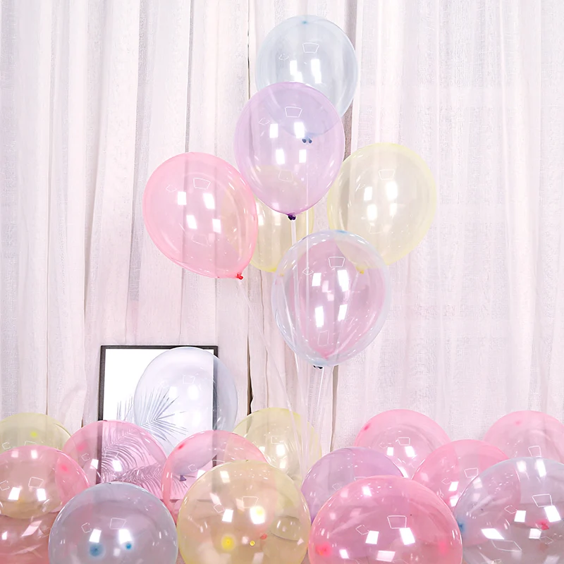 Прозрачный шар 100 шт. красочный хрустальный товары для дня рождения гелиевые шары