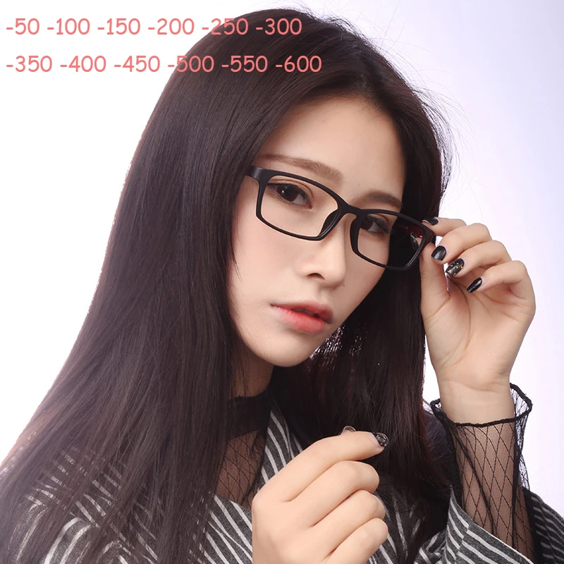 Готовые Очки для близорукости девушек студентов TR90 оправа очки женщин и мужчин-1
