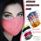 Взрослые натуральные льняные прохладные пыленепроницаемые многоразовые маски для рта летние дышащие маски для лица с 2 фильтрами