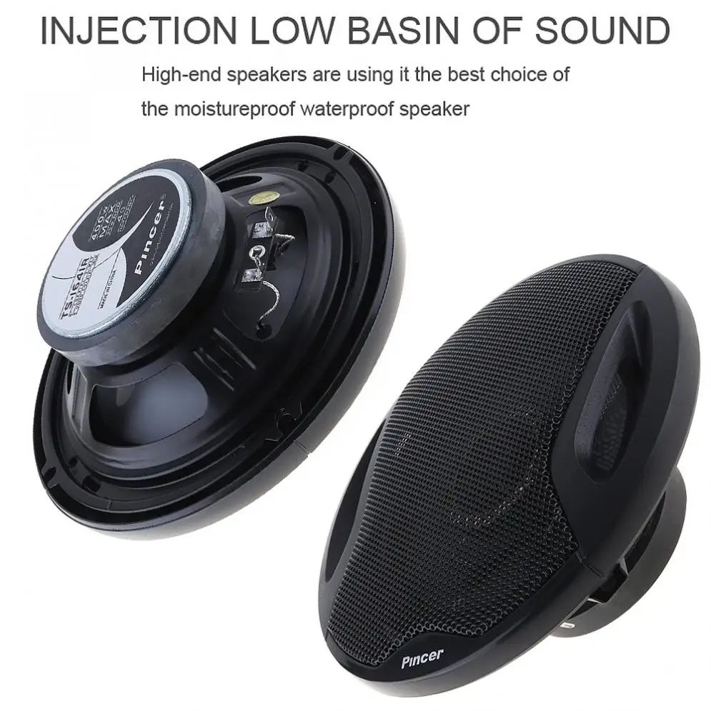 2 шт. 6-дюймовые 4-омные 160 мм 400 Вт Max 2-сторонние коаксиальные автомобильные