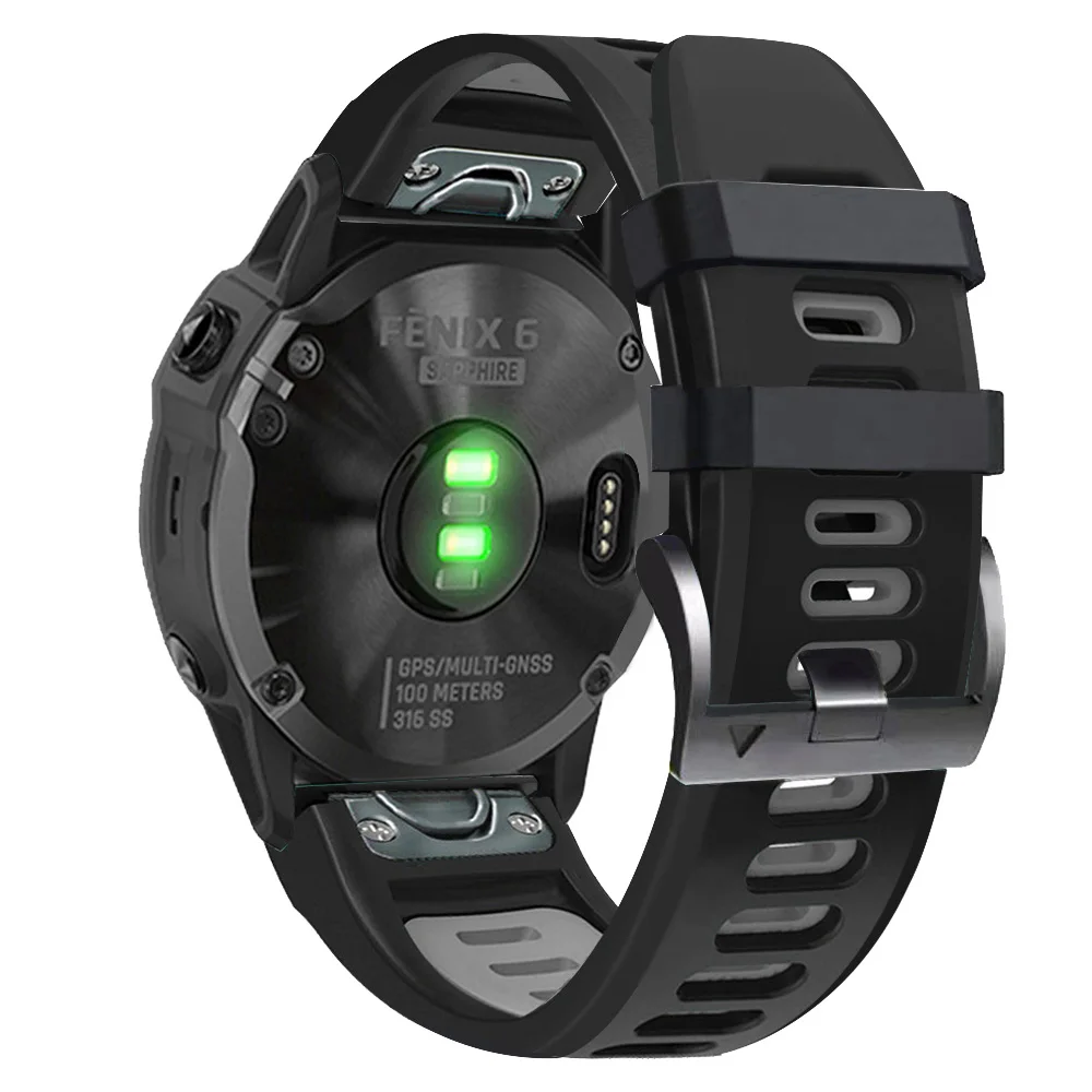 Ремешок силиконовый для смарт-часов Garmin Fenix 7X 7 6 6X Pro 5X 5 Plus 3 3HR Forerunner 935 945 - купить по