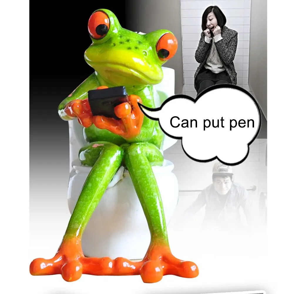 3D миниатюрная полимерная креативная модель лягушки фигурка милая мультяшная