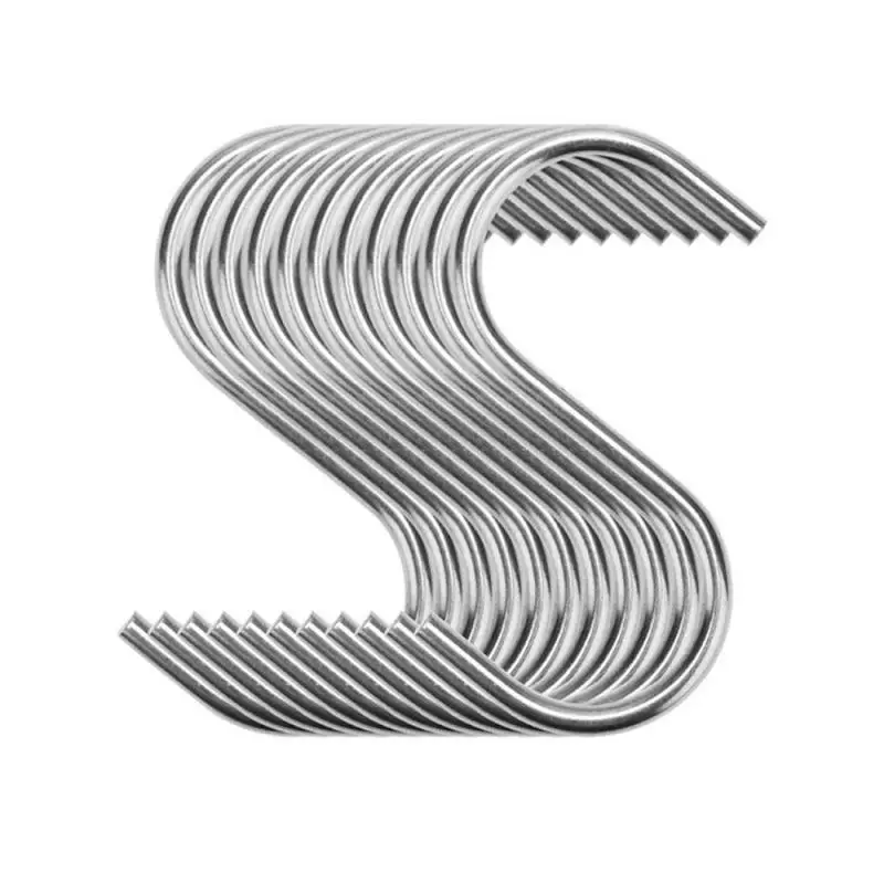 

10PCS Hooks Portable Multi-Function Stainless Steel S-Type Hook Storage Rack For Household Kitchen Creativity Storage Tools